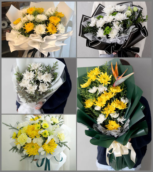 广东湛江市吴川市塘尾街道银岭社区白事花束代送